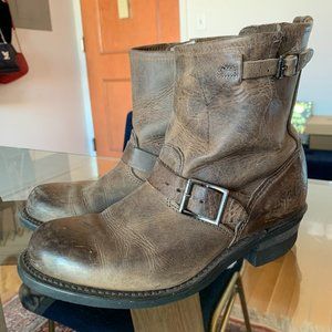 Frye Women's Brown Leather Engineer Boots